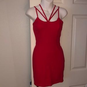 Holiday Red Strappy Dress